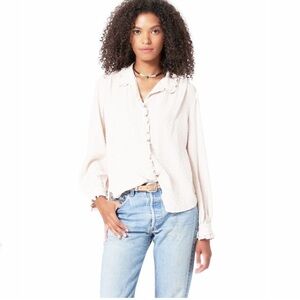 Xirena Frilled Hale Shirt White Size Large